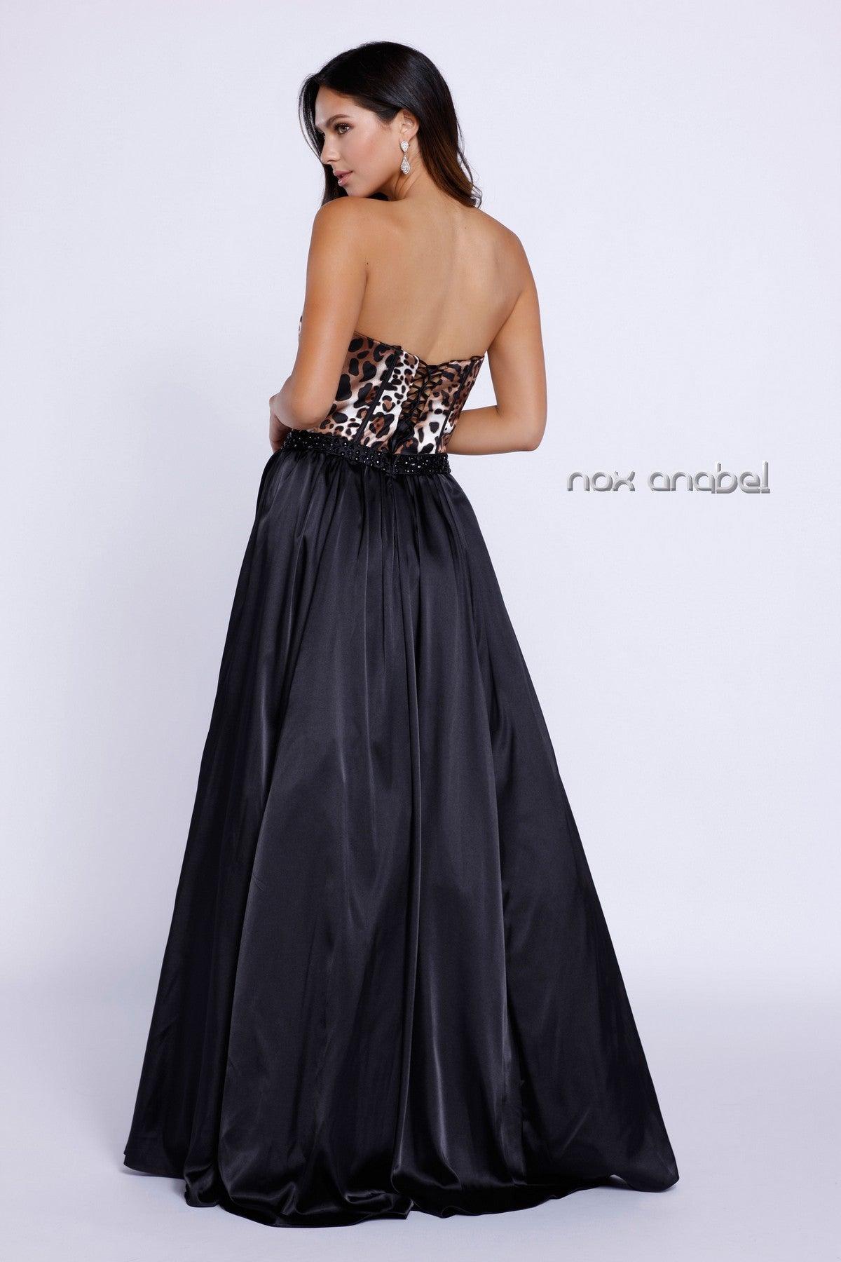 Nox Anabel 8230 Strapless Long Evening Gown