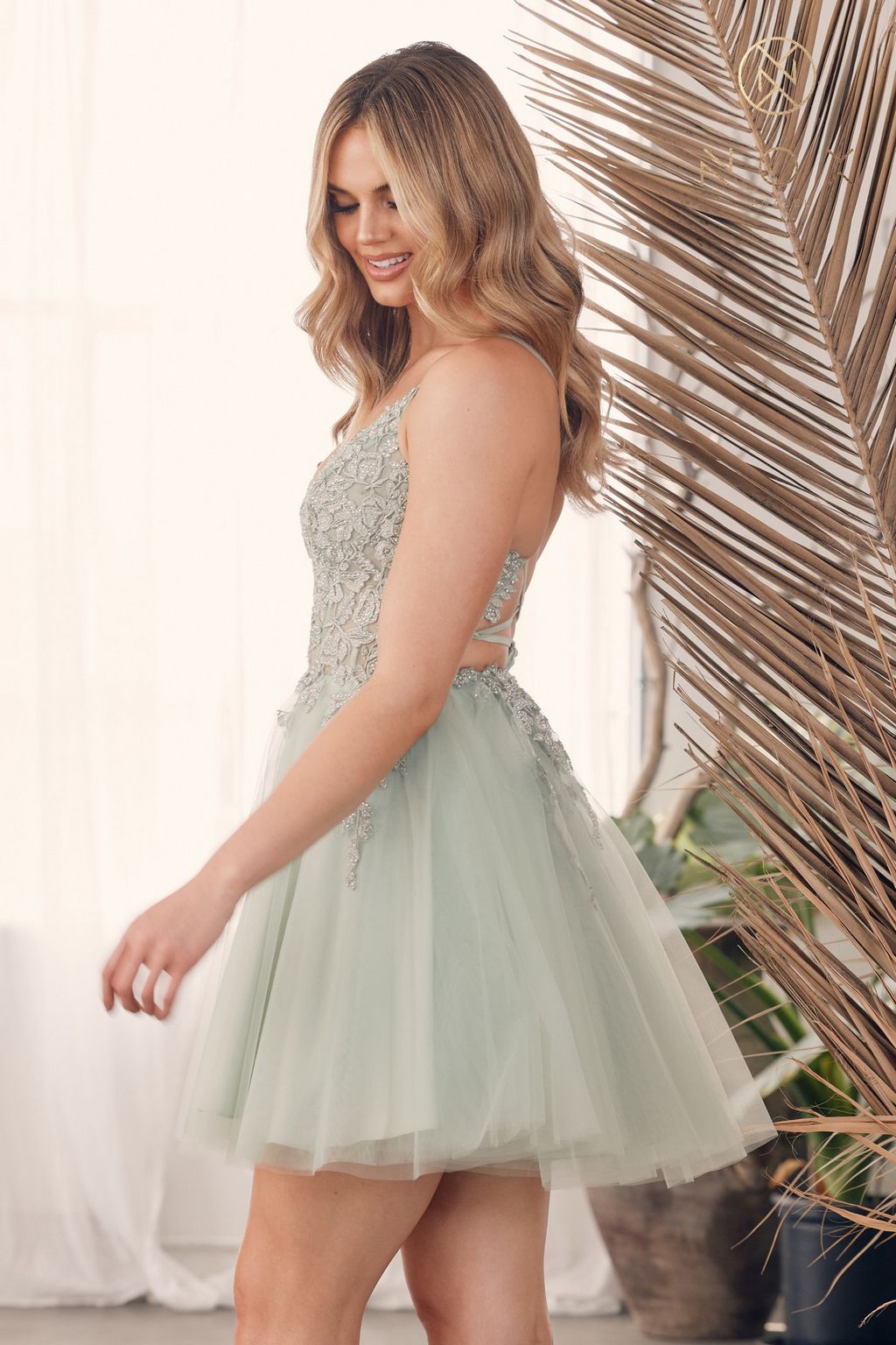 Cocktail Dresses Short Homecoming cocktail Dress Sage Green