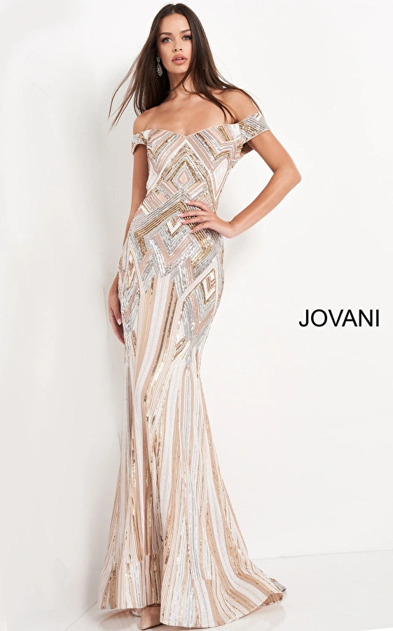 Jovani Long Prom Dress 04813 - The Dress Outlet