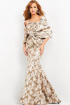 Formal Dresses Strapless with Wrap Long Evening Dress Champagne