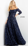 Mother of the Bride Dresses Mother of the Bride Off Shoulder A Line Dress Navy