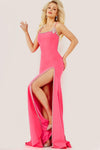 Prom Dresses One Shoulder Long Prom Dress HOT PINK