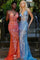 Prom Dresses Long Sleeveless Formal Beaded Prom Dress Light Blue