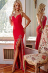 Prom Dresses Long Formal Fitted Prom Dress Red