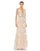 Formal Dress Long Sleeve Formal Evening Gown Blush