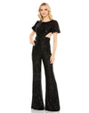 Mac Duggal 11273 Formal Short Puff Sleeve Jumpsuit