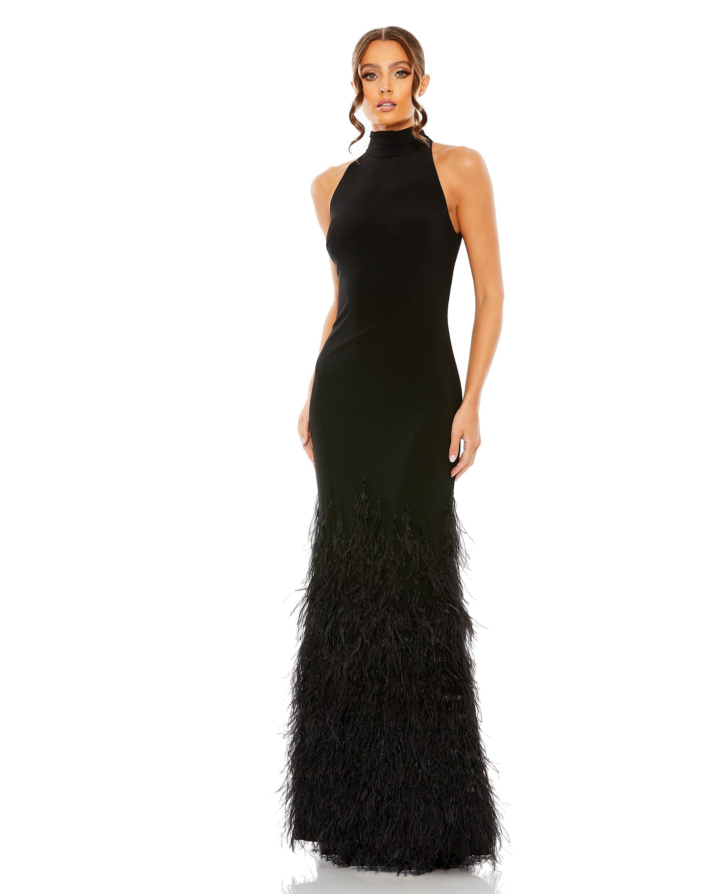 Prom Dresses Long Fitted Formal Evening Prom Gown Black