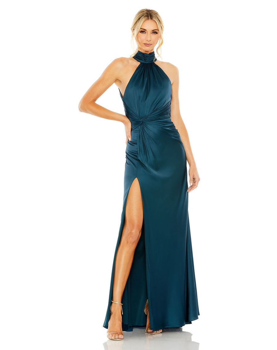 Prom Dresses Prom Formal High Halter Long Dress Ocean