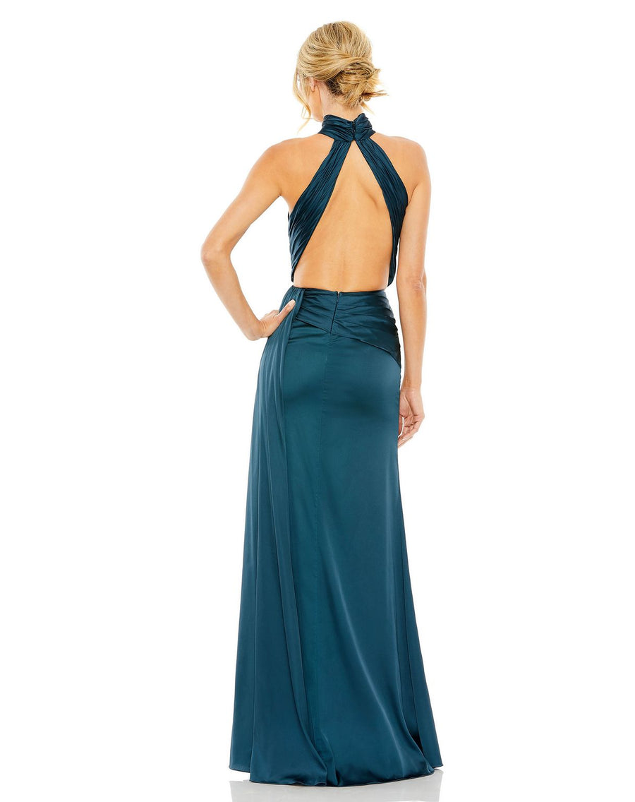 Prom Dresses Prom Formal High Halter Long Dress Ocean