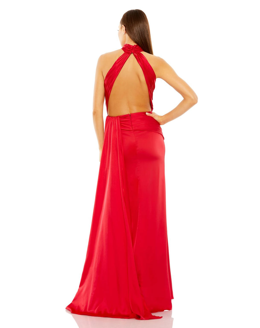 Prom Dresses Prom Formal High Halter Long Dress Red