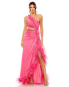 Prom Dresses Prom Long One Shoulder Formal Gown Hot Pink