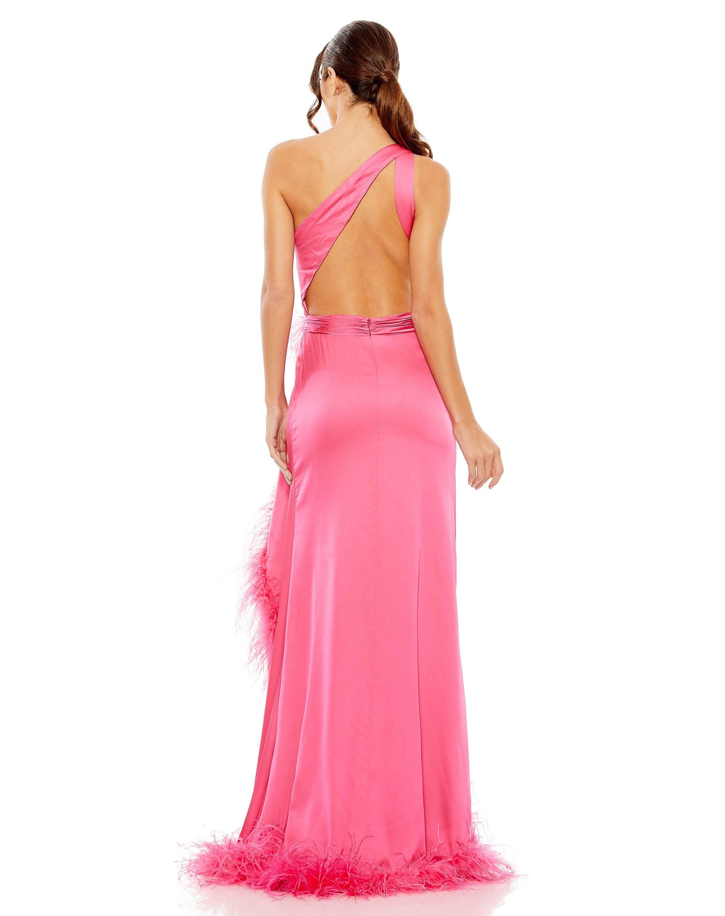 Prom Dresses Prom Long One Shoulder Formal Gown Hot Pink