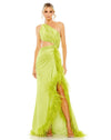 Prom Dresses Prom Long One Shoulder Formal Gown Lime