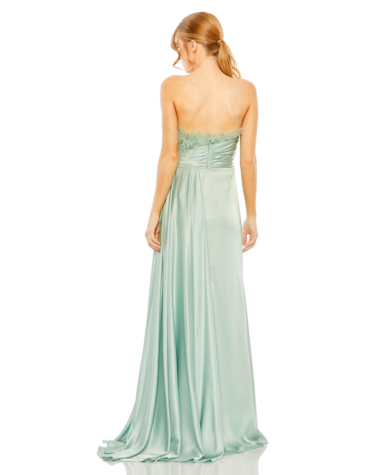 Prom Dresses Long Formal Feather Prom Dress Seafoam