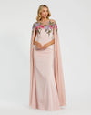 Formal Dresses Long Formal Evening Cape Dress Rose