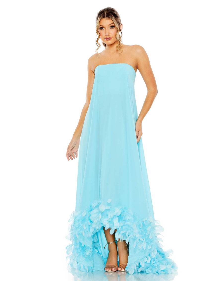 Formal Dresses High Low Chiffon Formal Dress Aqua