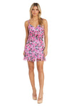 Cocktail Dresses Ruffle Short Floral Cocktail Dress Lavender/Pink