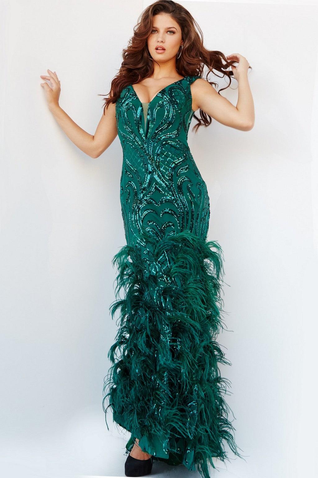 Prom Dresses Fitted Long Evening Gown GREEN