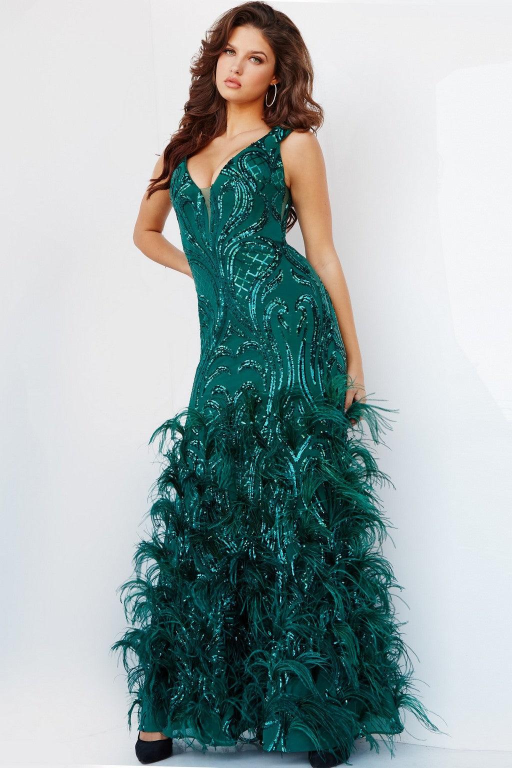 Prom Dresses Fitted Long Evening Gown GREEN