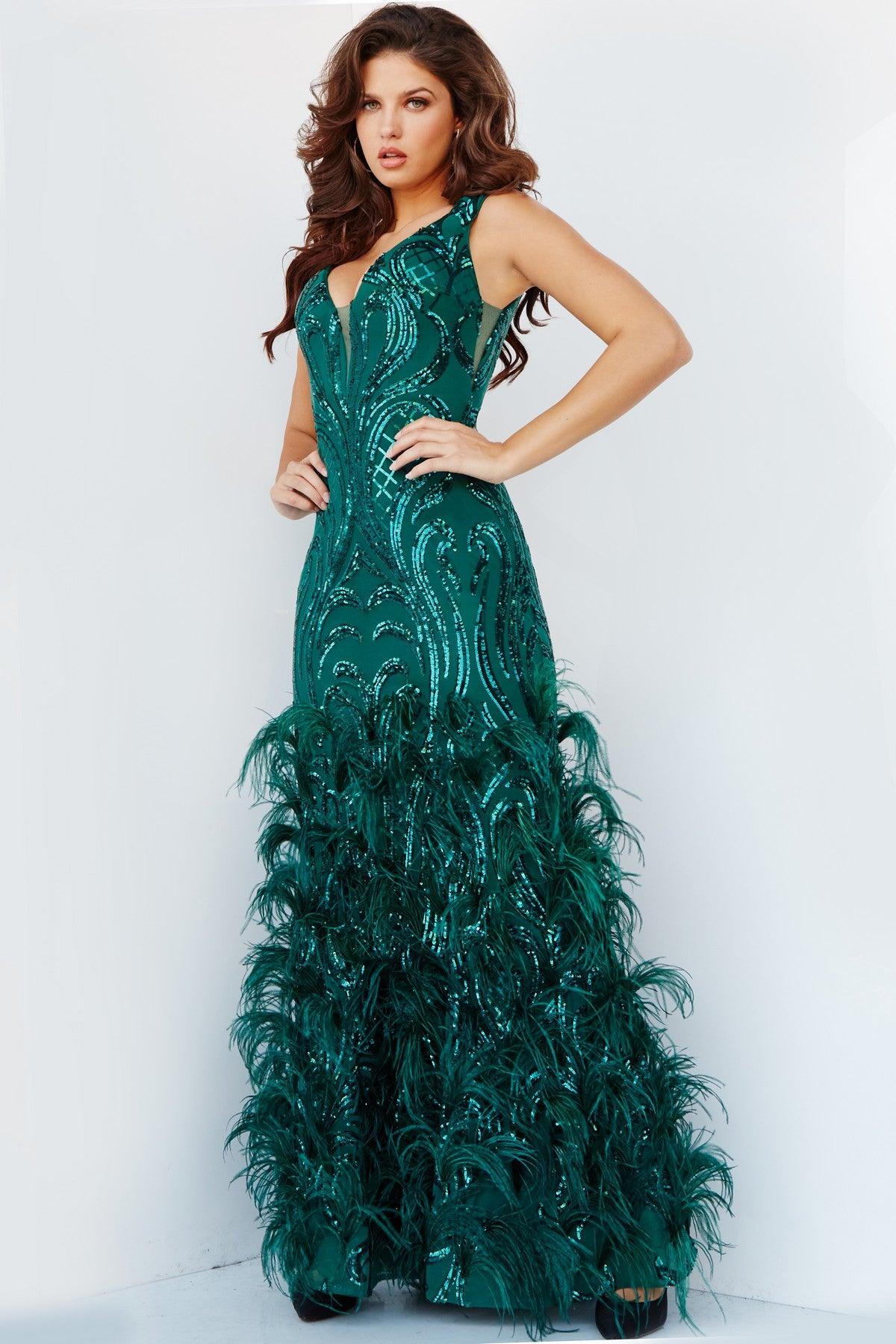 Prom Dresses Long Off Shoulder Fitted Prom Dress Green