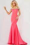 Prom Dresses Long Off Shoulder Mermaid Prom Dress Fuchsia