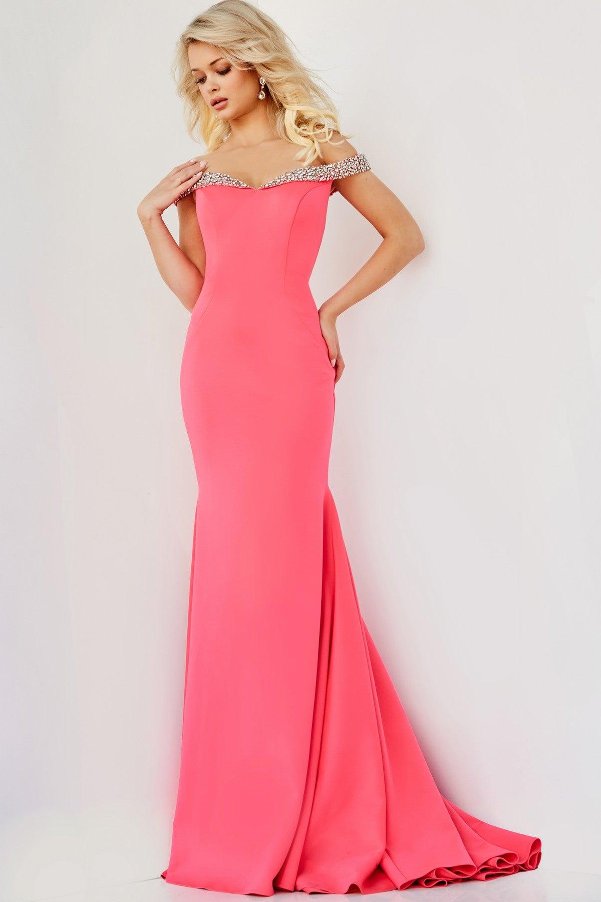 Prom Dresses Long Off Shoulder Mermaid Prom Dress Fuchsia