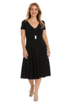 Mother of the Bride Dresses Short Cocktail Mother of the Bride Knee Length Dress Black