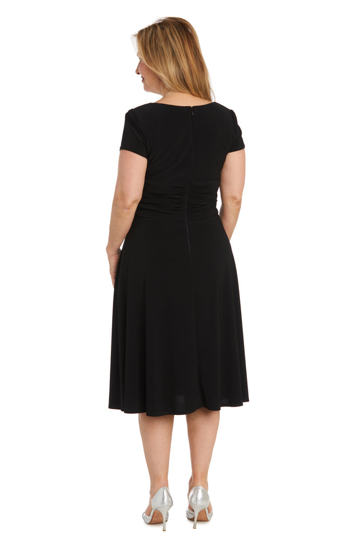 Mother of the Bride Dresses Short Cocktail Mother of the Bride Knee Length Dress Black