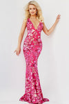 Prom Dresses Long Fitted Sleeveless Evening Dress PINK