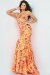 Prom Dresses Long One Shoulder Mermaid Prom Dress Orange