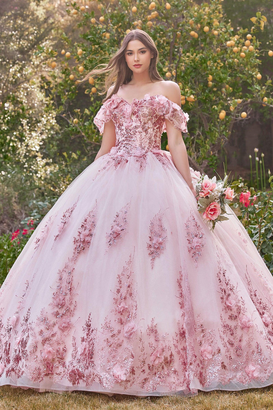 Quinceanera Dresses Long Ball Gown Quinceanera Dresses Blush