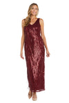 Formal Dresses Long Formal Sequin Fringe Dress Merlot