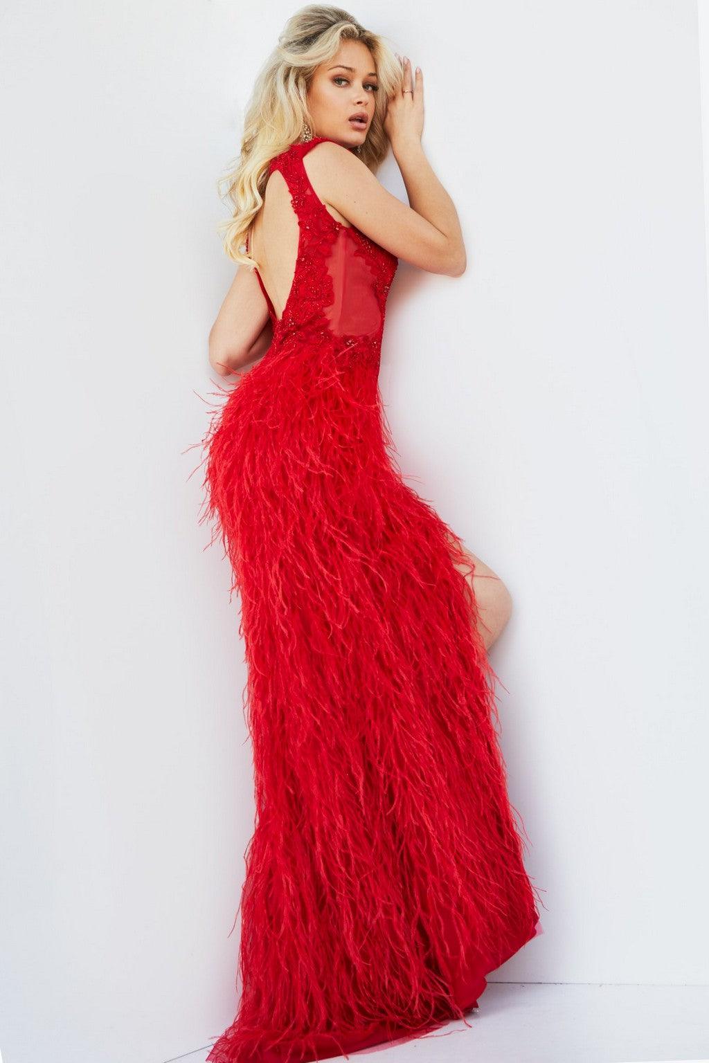 Prom Dresses Sleeveless Long Evening Dress RED