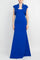 Formal Dresses Strapless Sweetheart Neck Bodycon Scuba Dress with Matching Bolero Cobalt