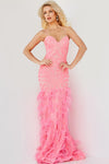 Prom Dresses Long Spaghetti Strap Prom Dress Hot Pink