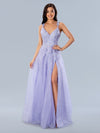 Prom Dresses Long Prom Formal Glitter Dress Lilac