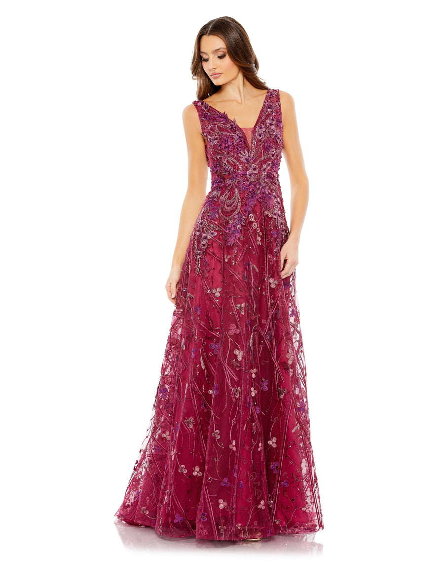 Formal Dresses Long Beaded Formal Evening Dress Berry