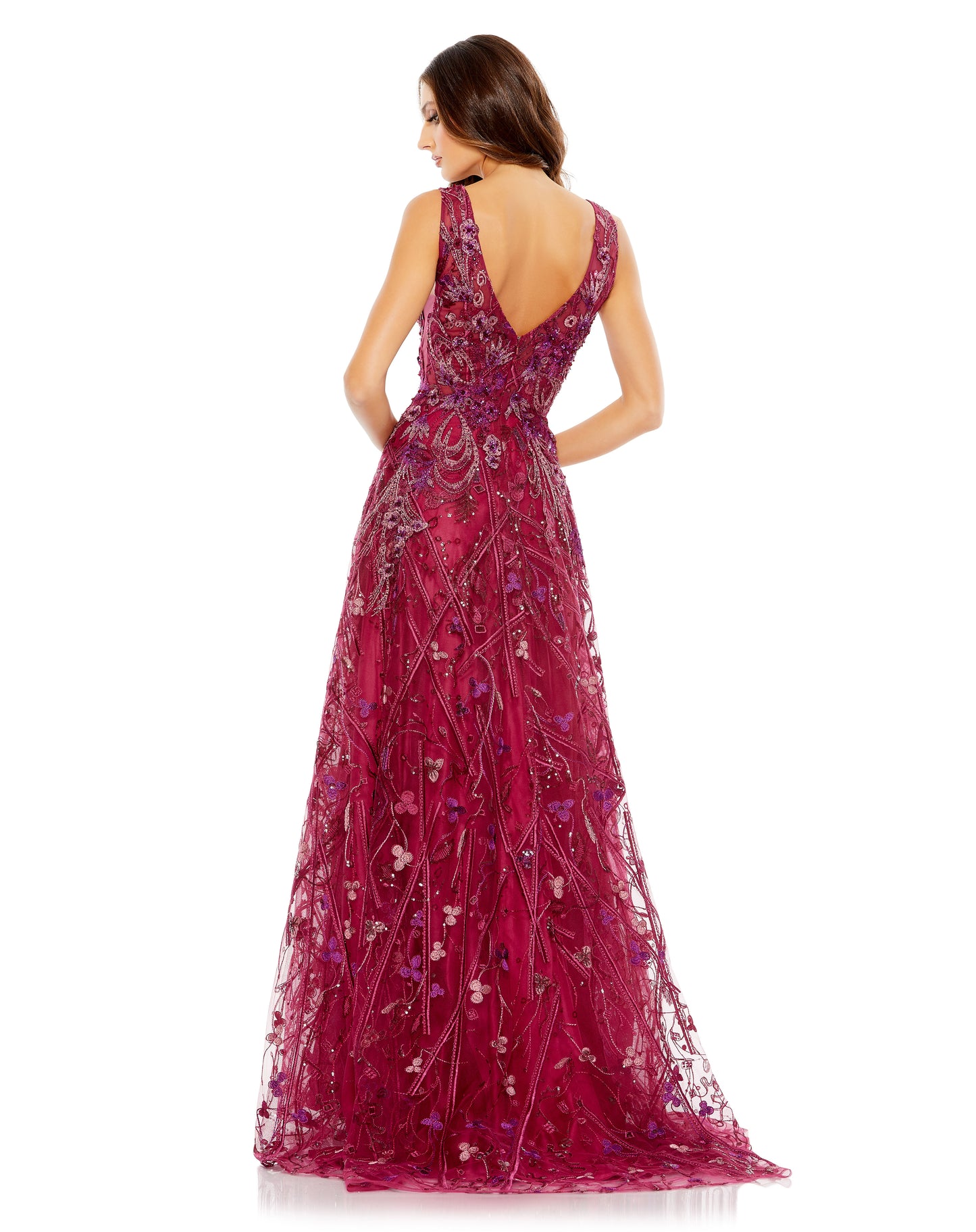 Formal Dresses Long Beaded Formal Evening Dress Berry