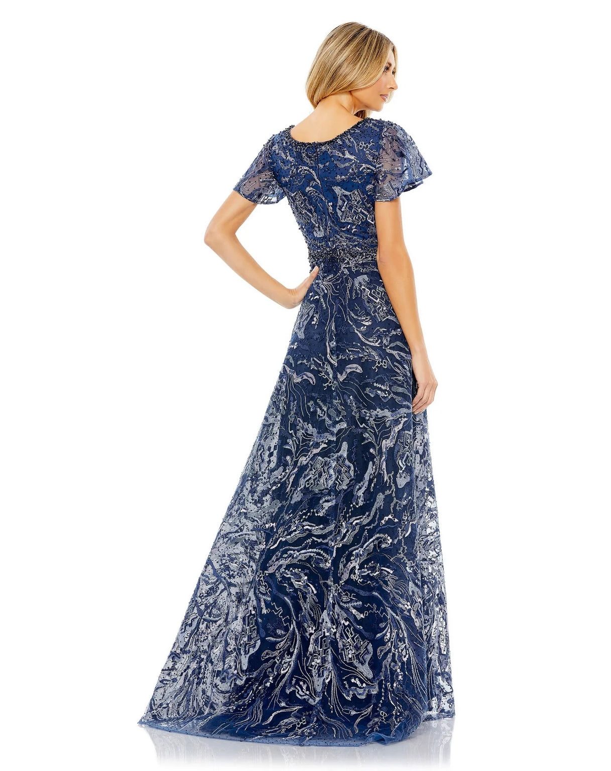 Formal Dresses Long Formal A Line Evening Dress Navy