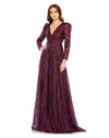 Formal Dresses Long Sleeve Formal Lace Dress Plum