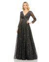 Formal Dresses Long Sleeve Formal Evening Dress Graphite