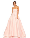 Prom Dresses Long Strapless Prom Ball Gown Blush