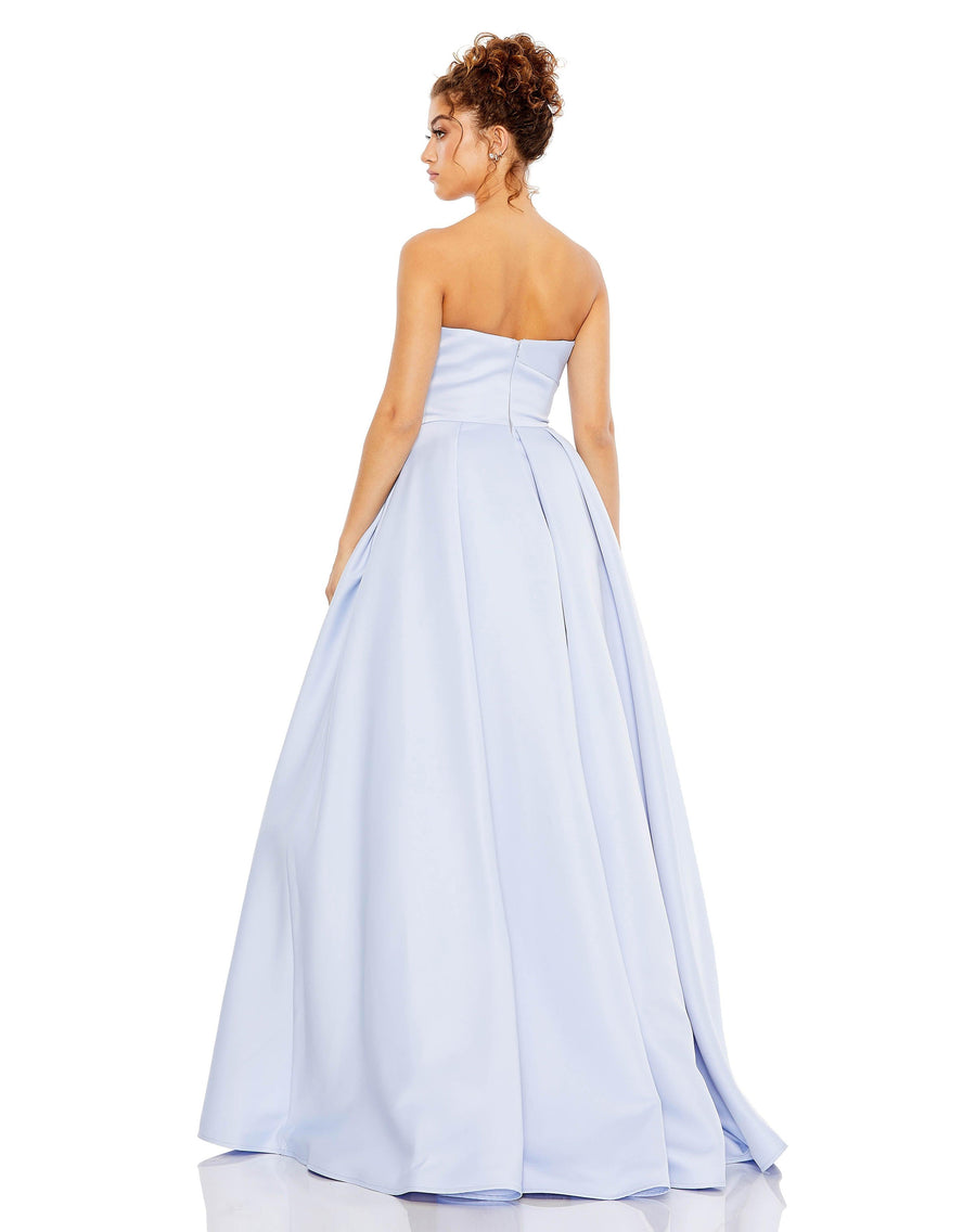 Prom Dresses Long Strapless Prom Ball Gown Powder Blue