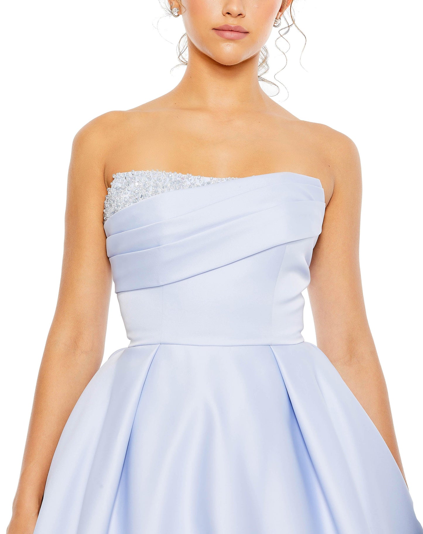 Prom Dresses Long Strapless Prom Ball Gown Powder Blue