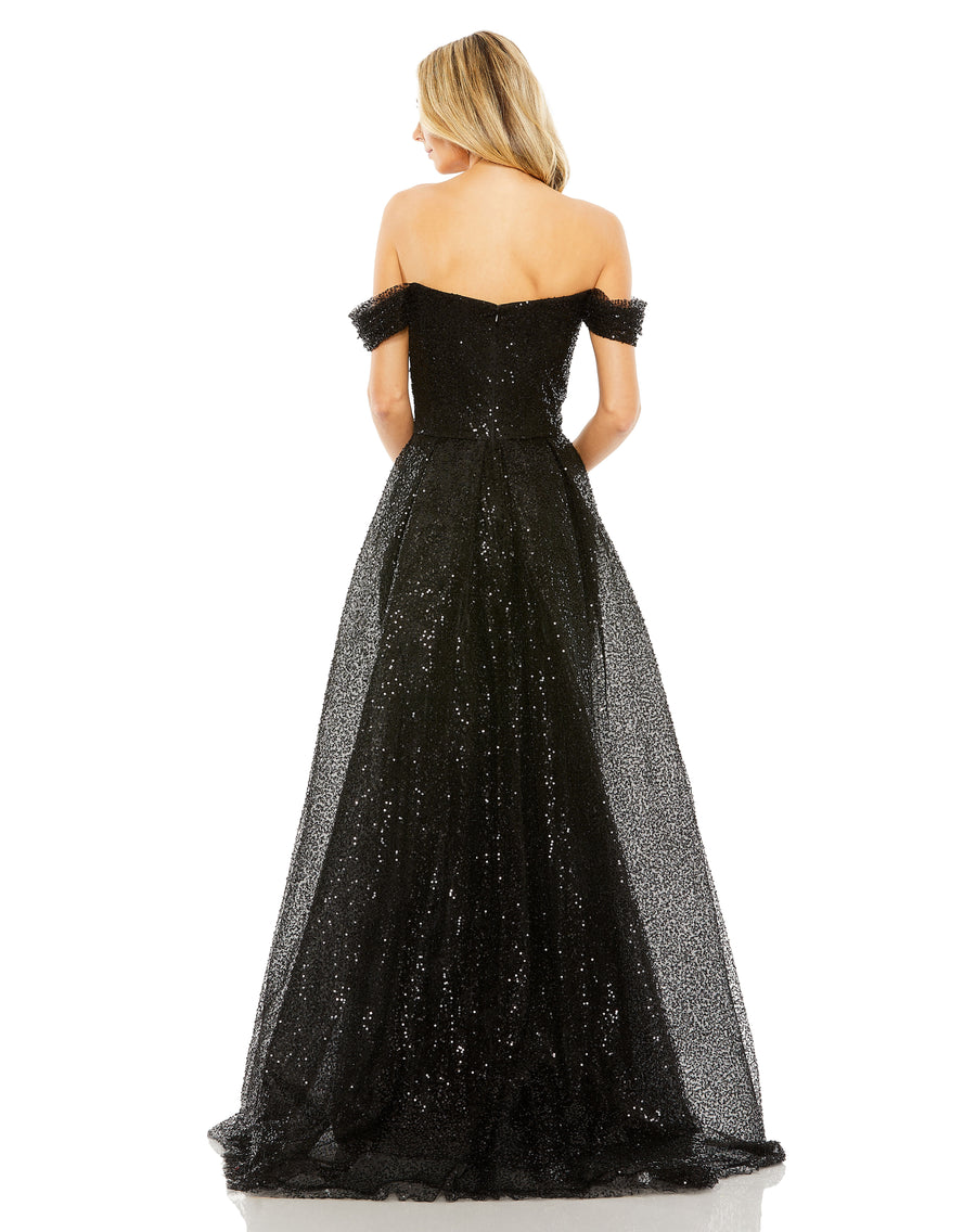 Prom Dresses Long A Line Formal Overskirt Prom Dress Black