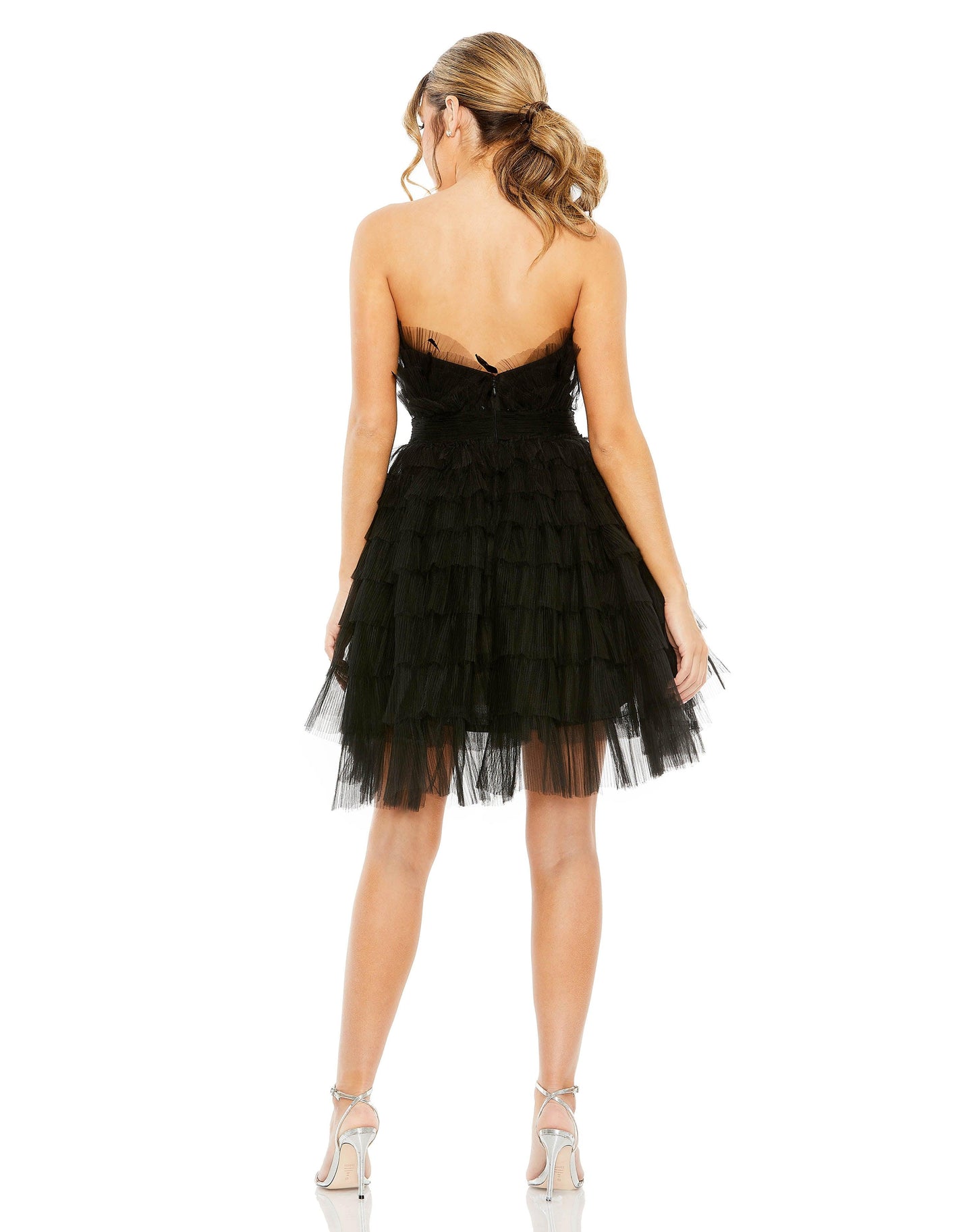 Cocktail Dresses Short Strapless Homecoming Cocktail Dress Black