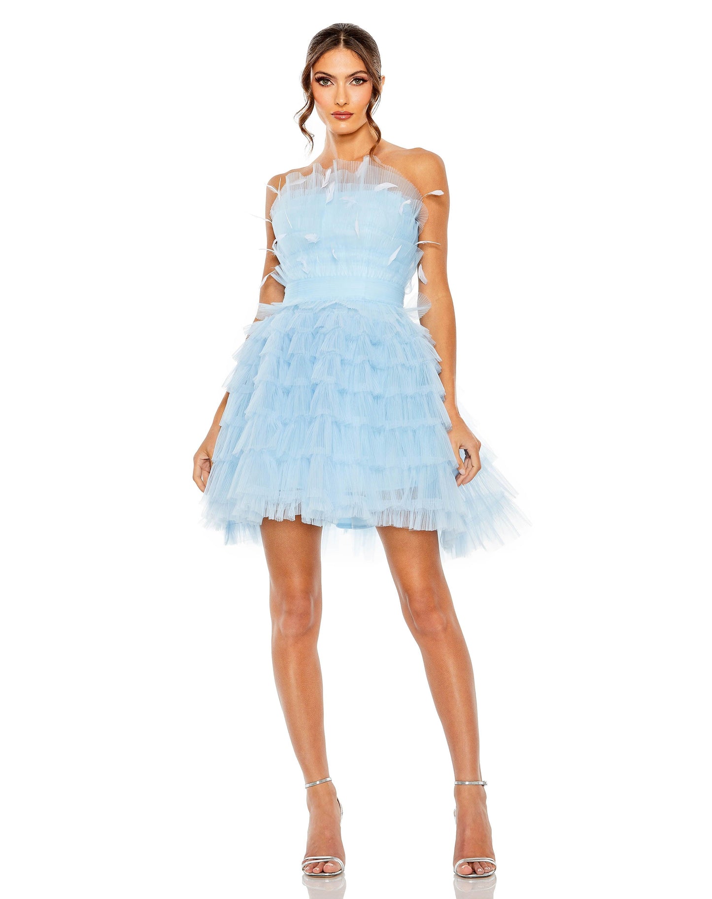 Cocktail Dresses Short Strapless Homecoming Cocktail Dress Powder Blue