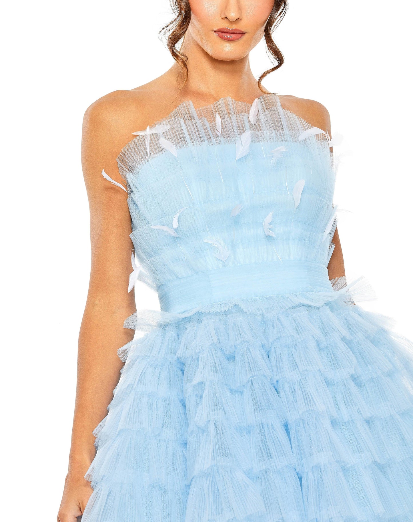 Cocktail Dresses Short Strapless Homecoming Cocktail Dress Powder Blue