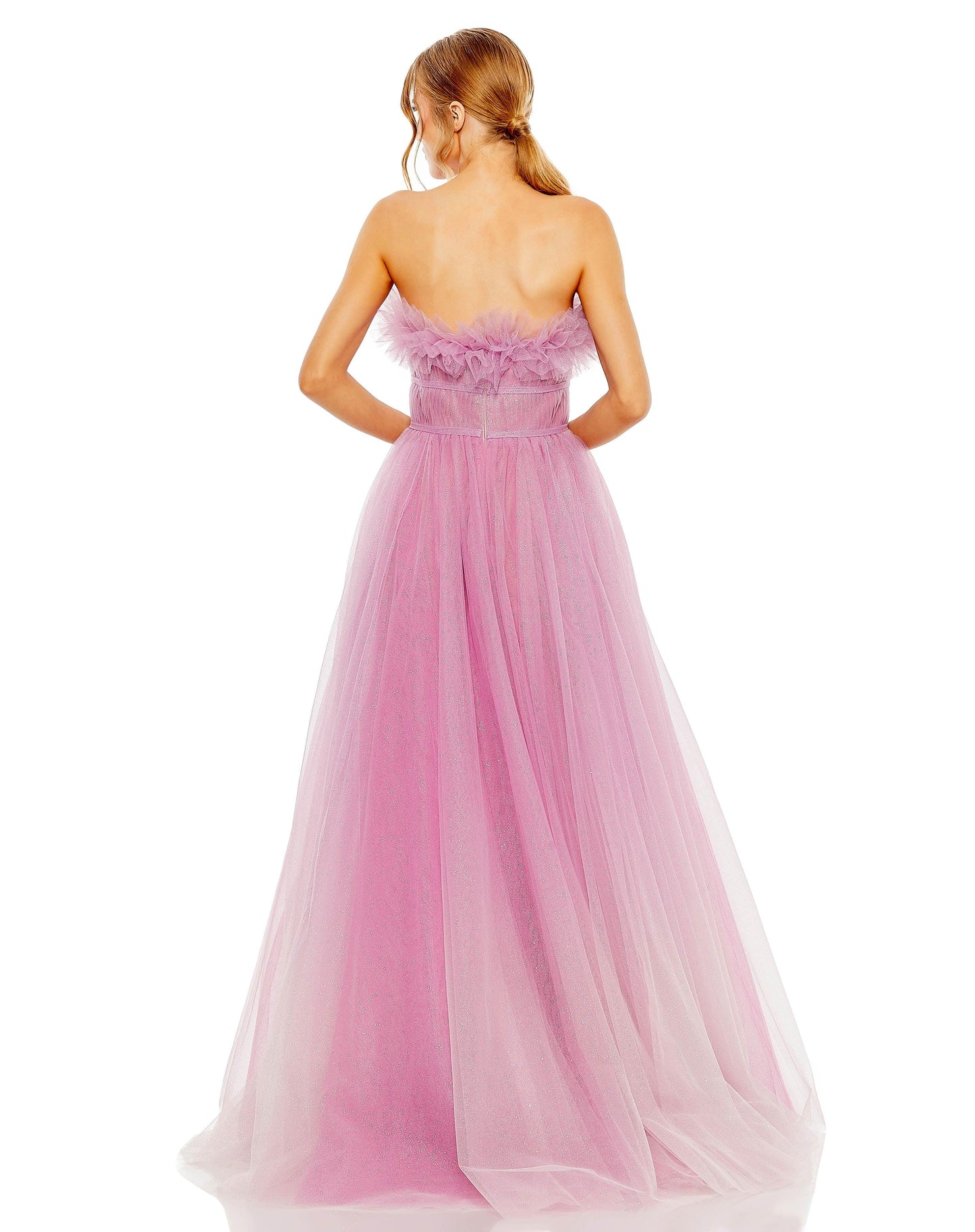 Prom Dresses Prom Strapless Long Ball Gown Lilac Ombre