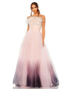 Prom Dresses Long Strapless Prom Ball Gown Pink Ombre